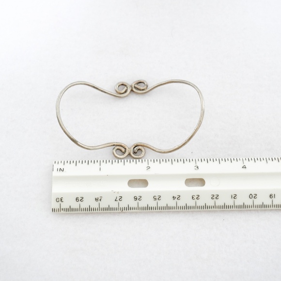 Vintage hand made silver hair barrette